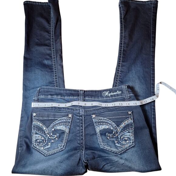 Hydraulic Jeans size 7/8 dark wash Y2K late 90s early 2000s - Picture 10 of 10